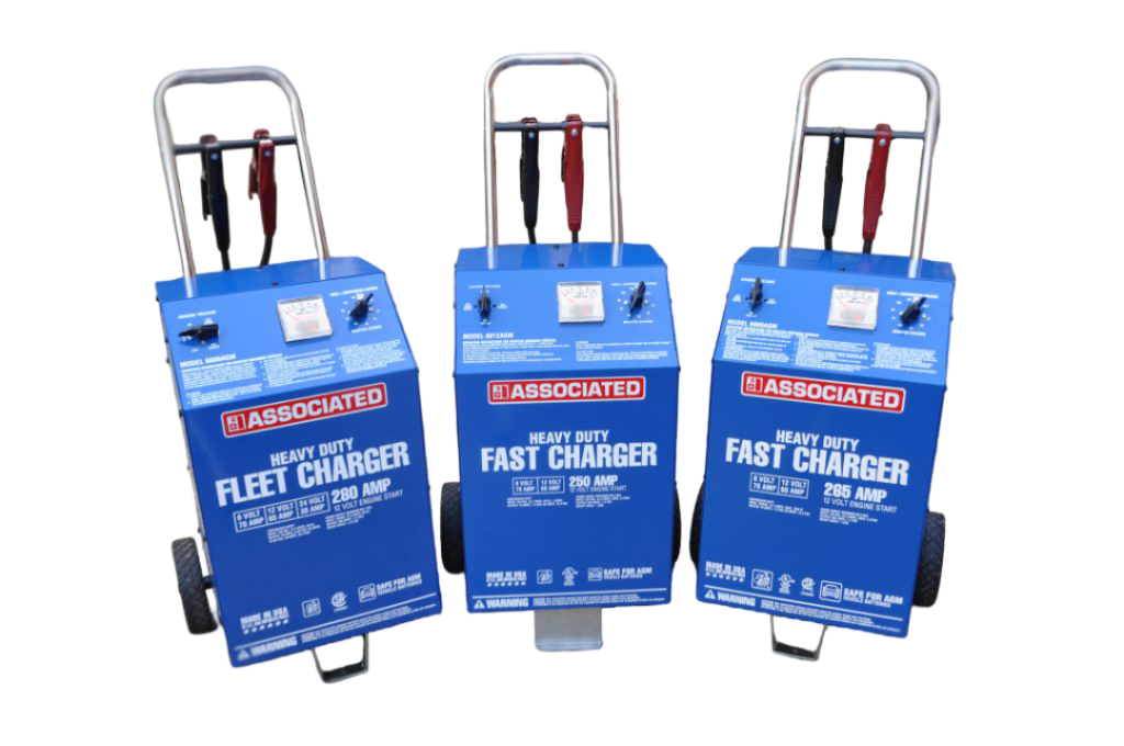 Associated Equipment Fleet and Fast Chargers Assortment Associated Equipment Fleet and Fast Chargers Assortment Image