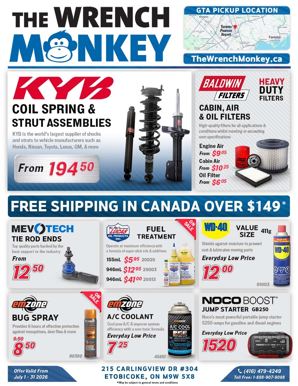 The Wrench Monkey Flyer July 2026