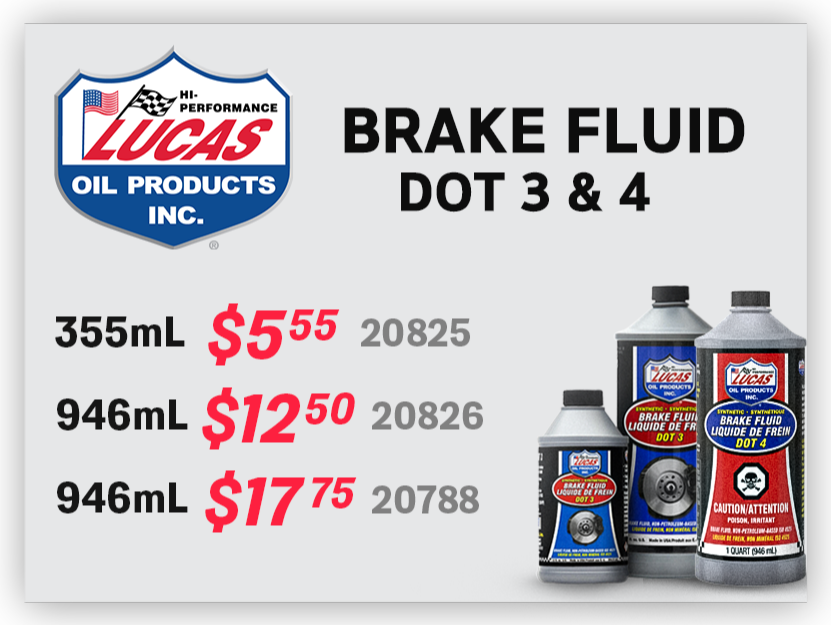Lucas Oil Brake Fluid Dot 3 & Dot 4