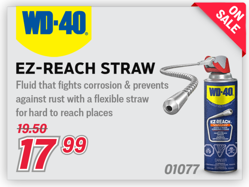 WD-40 EZ-Reach Straw Lubricating Fluid