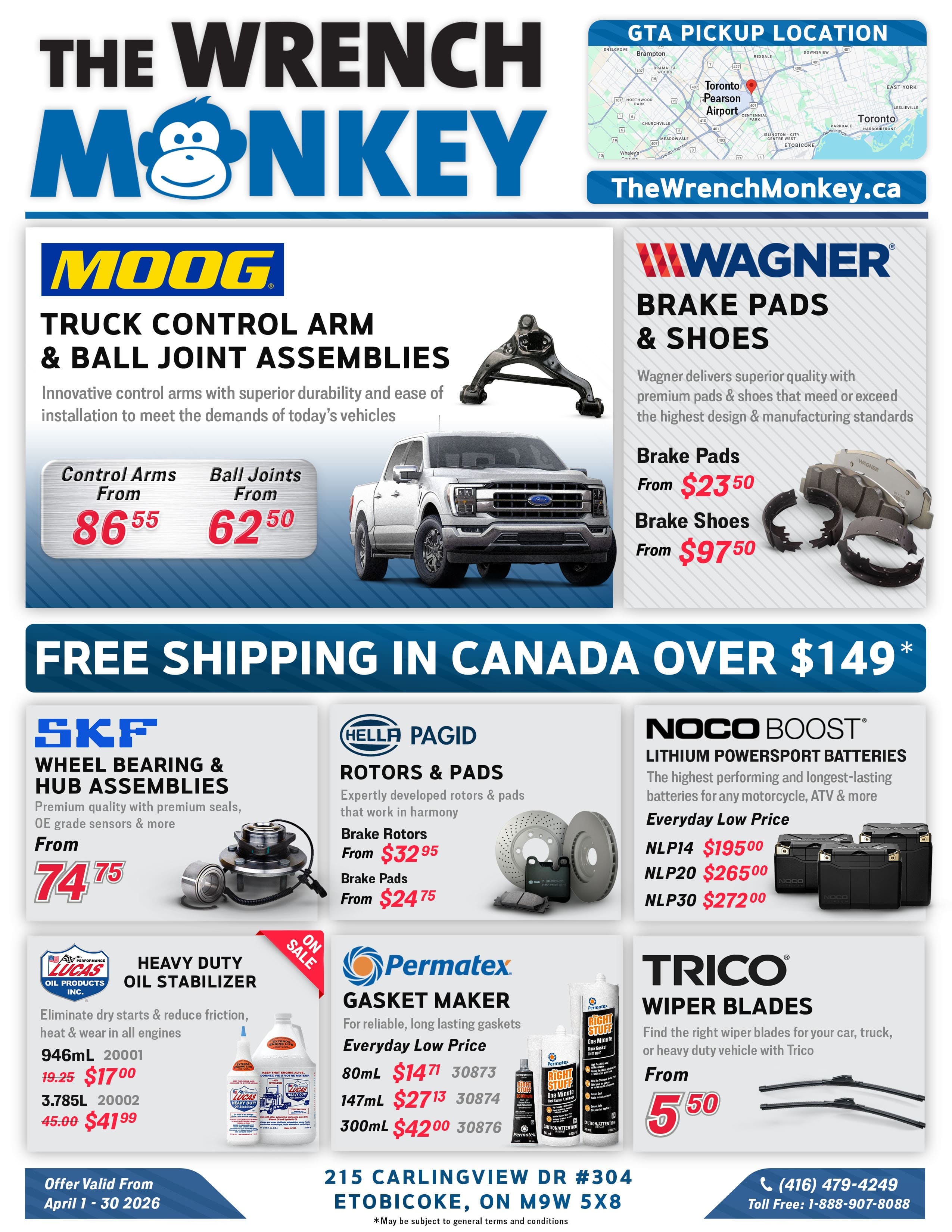 The Wrench Monkey Flyer April 2026