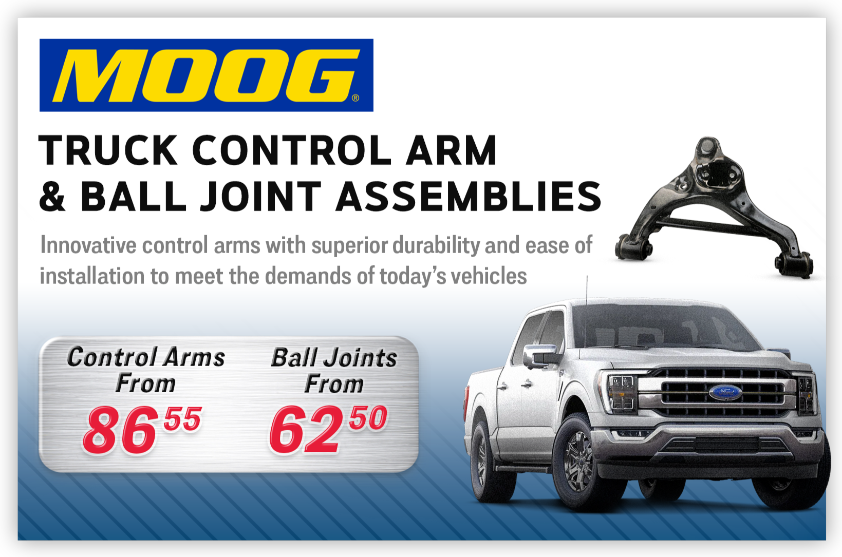 Moog Control Arm & Ball Joint Assemblies