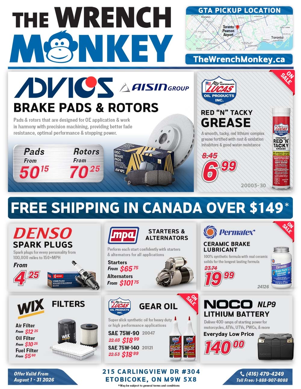 The Wrench Monkey Flyer August 2026