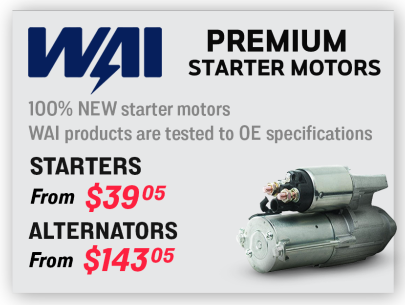 WAI Starter Motors