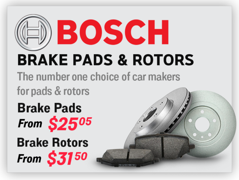 Bosch Brake Pads & Rotors