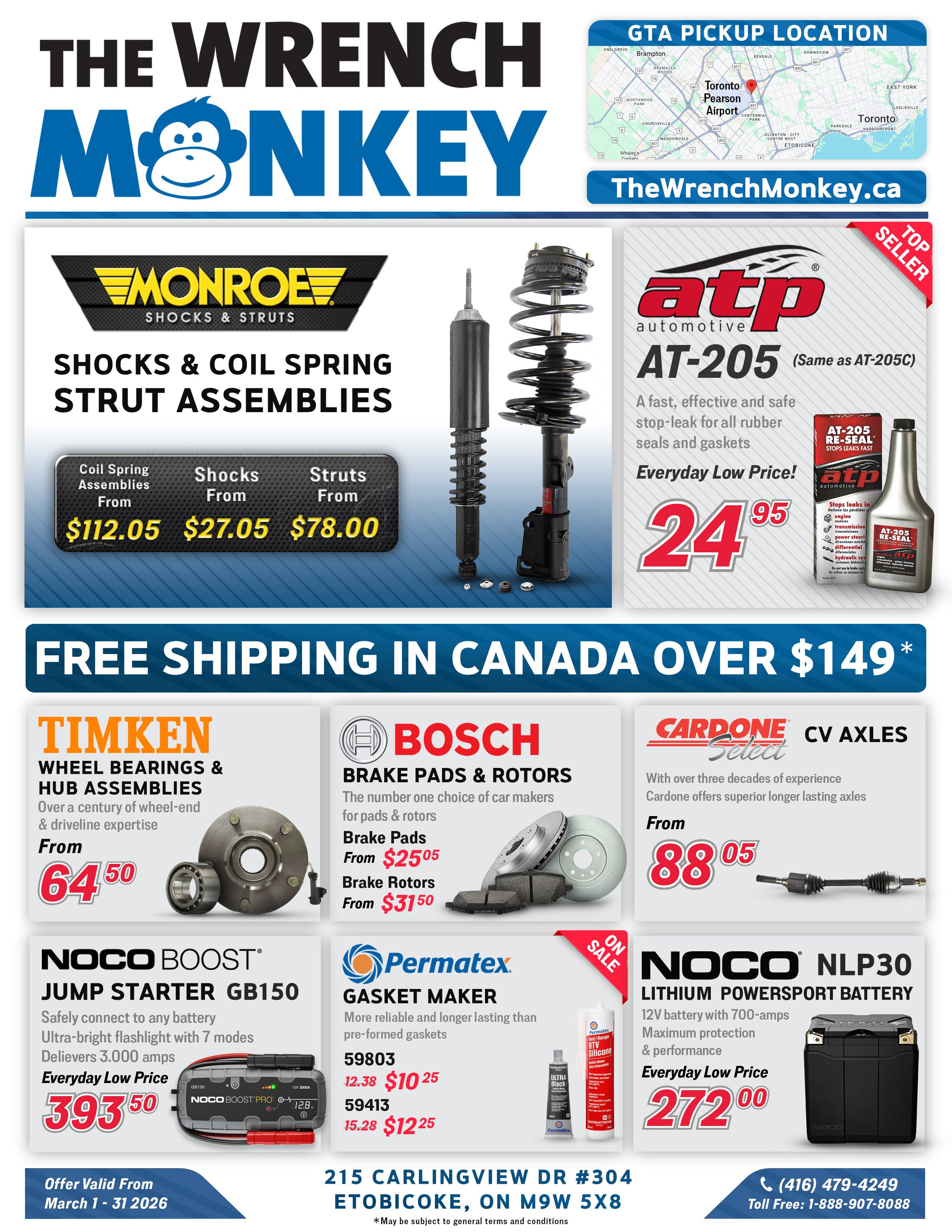 The Wrench Monkey Flyer March 2026