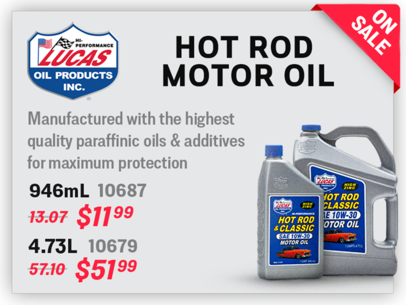 Lucas Hot Rod Motor Oil