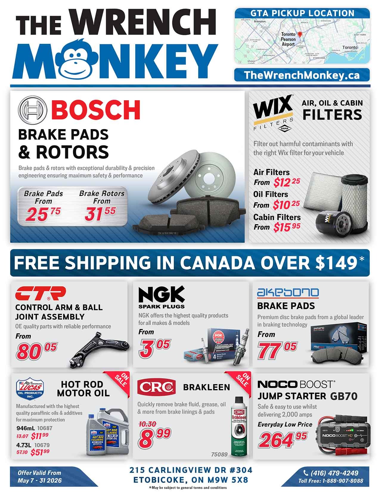 The Wrench Monkey Flyer May 2026