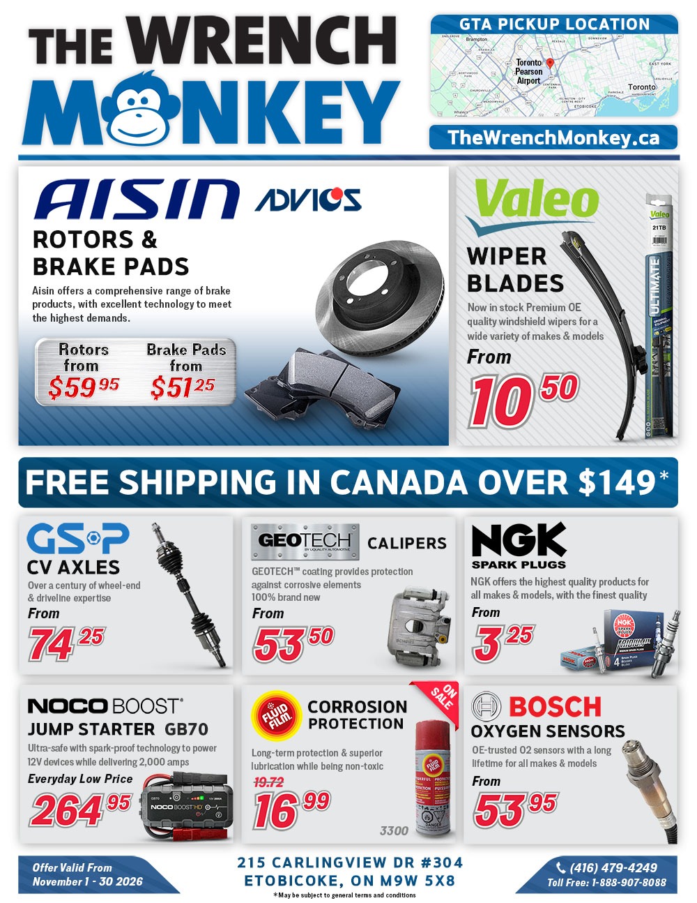 The Wrench Monkey Flyer November 2026