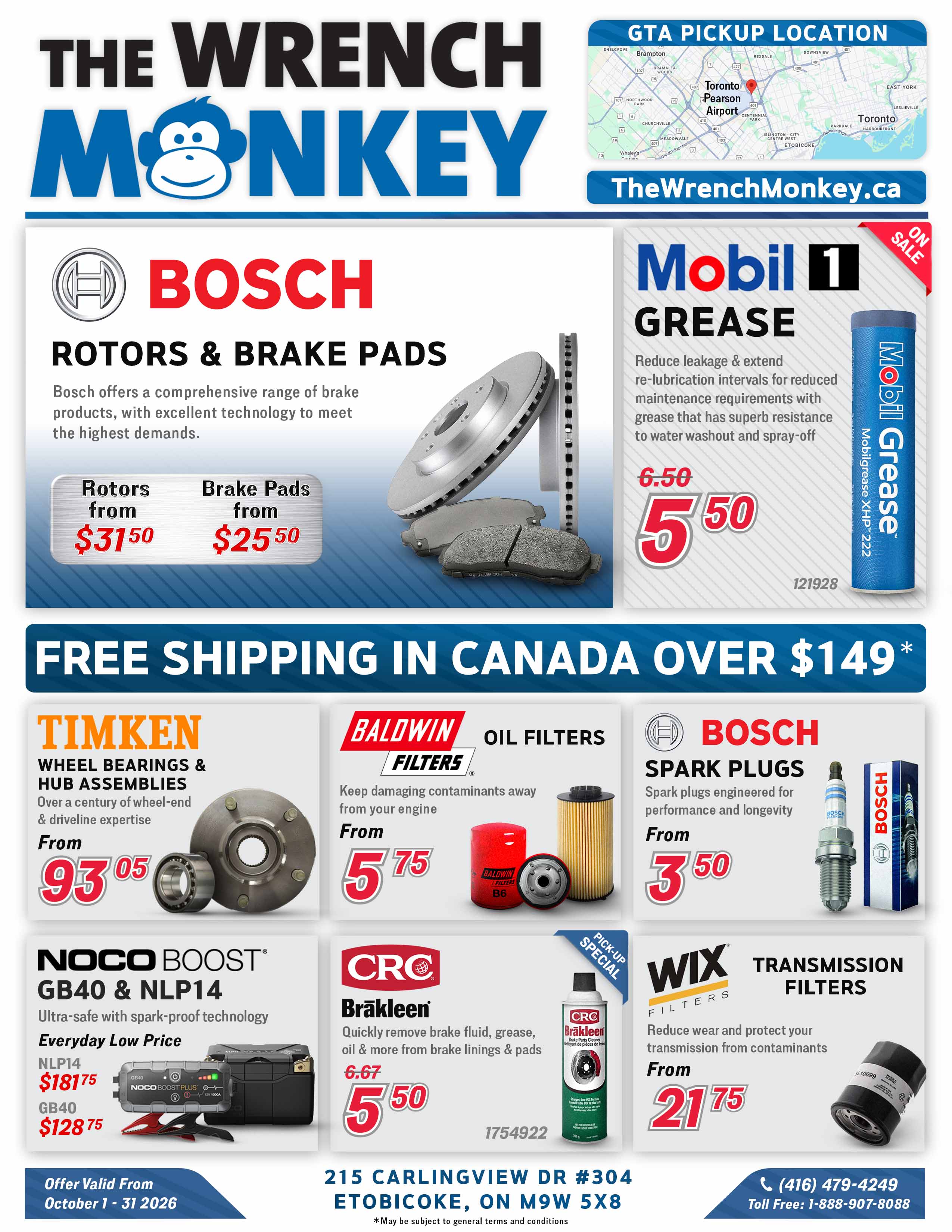 The Wrench Monkey Flyer October 2026