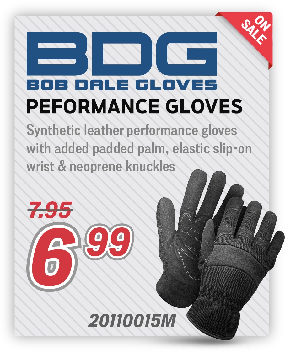 Synthetic Leather Slip-On Cuff Black Gloves