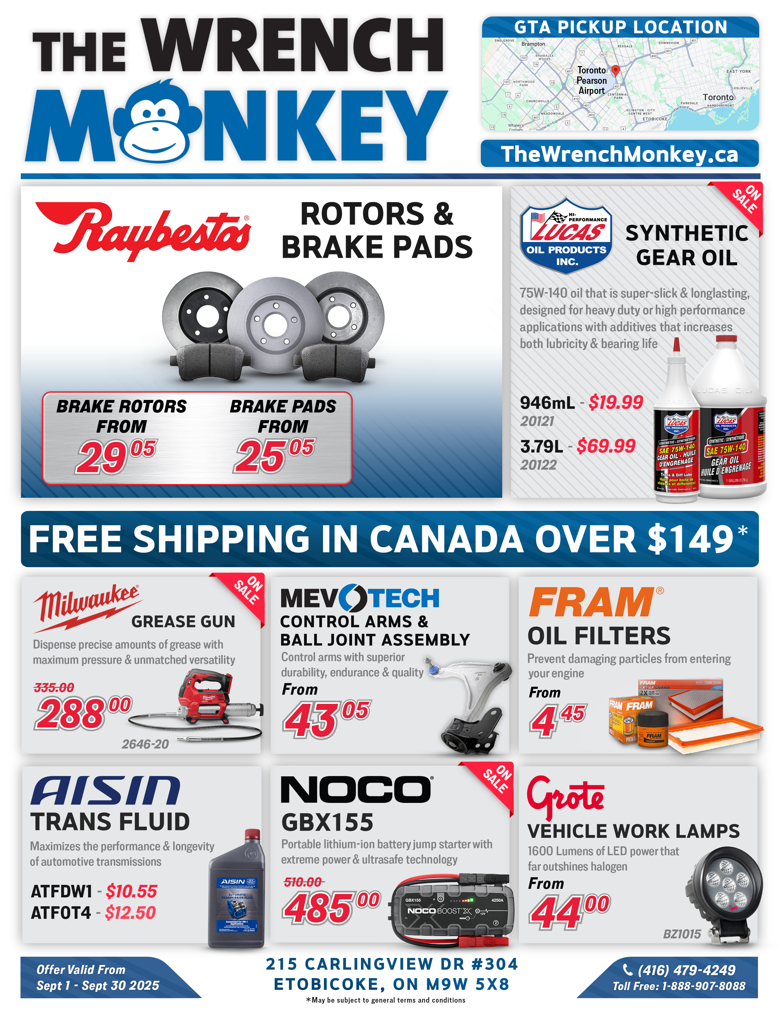 The Wrench Monkey Flyer September 2025