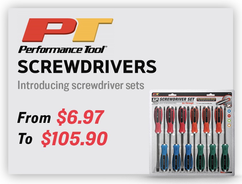 Performance Tool Screwdrivers