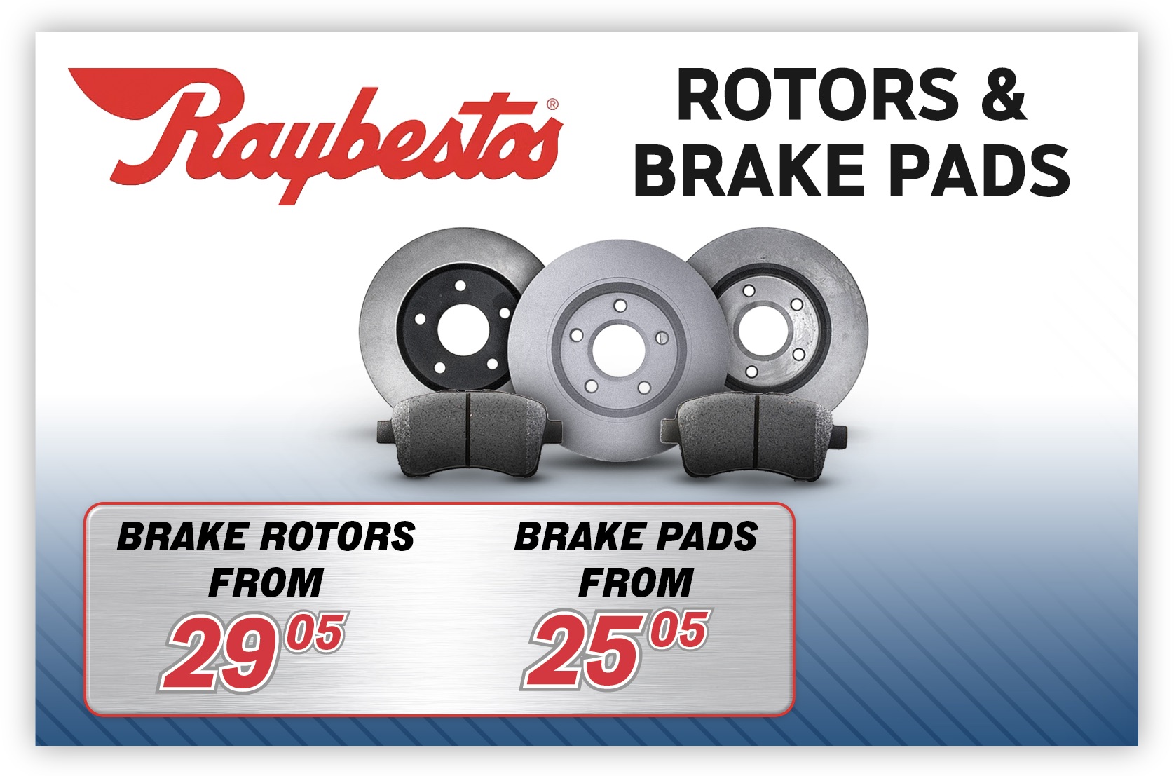 Raybestos Brake Pads & Rotors