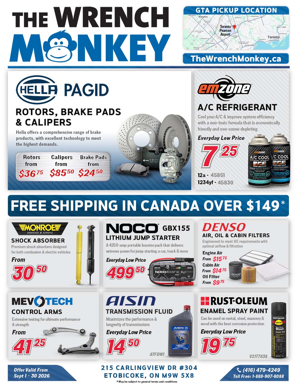 The Wrench Monkey Flyer September 2026