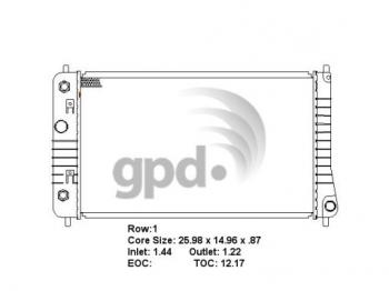 Global Parts Distributors 1687 Global Parts Distributors 1687 product image 1 of 1