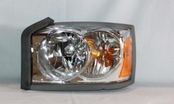 2006 Dodge Dakota Headlight Assembly Left TYC 20658890 image 2 of 2
