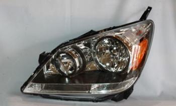 2007 Honda Odyssey Headlight Assembly Left TYC 20662400 image 2 of 2