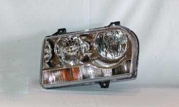 2008 Chrysler 300 Headlight Assembly Left TYC 20663890 image 2 of 2