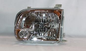 2007 Toyota Sequoia Headlight Assembly Left TYC 20665800 image 1 of 2