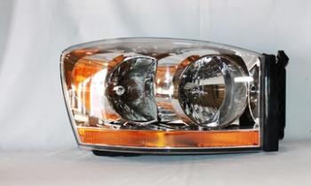 2006 Dodge Ram 3500 Headlight Assembly Right TYC 20674700 image 2 of 2
