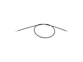 1999 Volvo C70 Hood Release Cable Dorman 912050 image 1 of 4