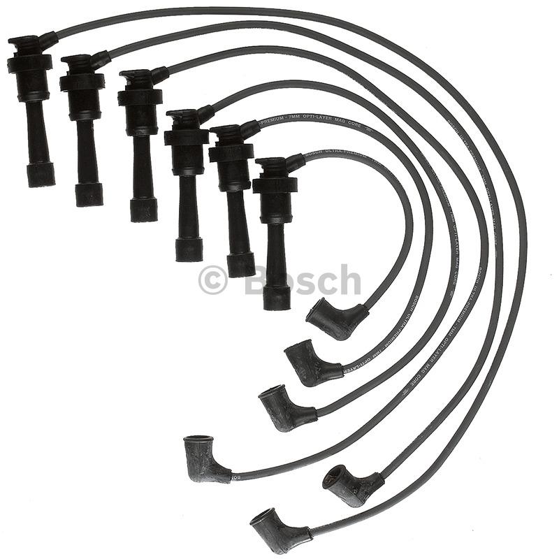 1999 Mitsubishi 3000GT Spark Plug Wire Set Bosch 09472 image 1 of 1