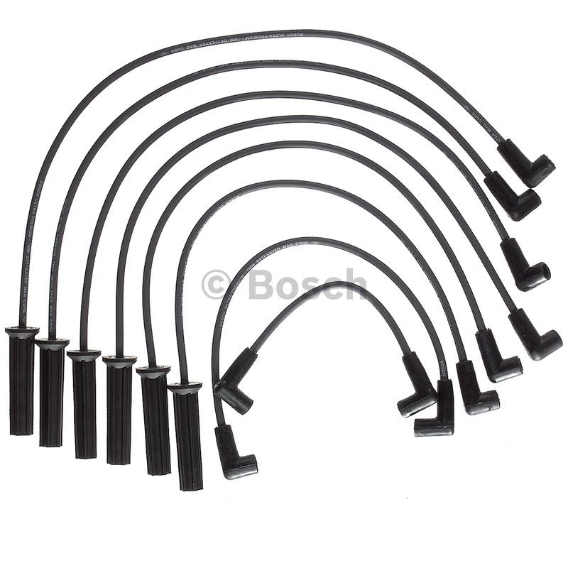 1987 Pontiac Fiero Spark Plug Wire Set Bosch 09651 image 1 of 1