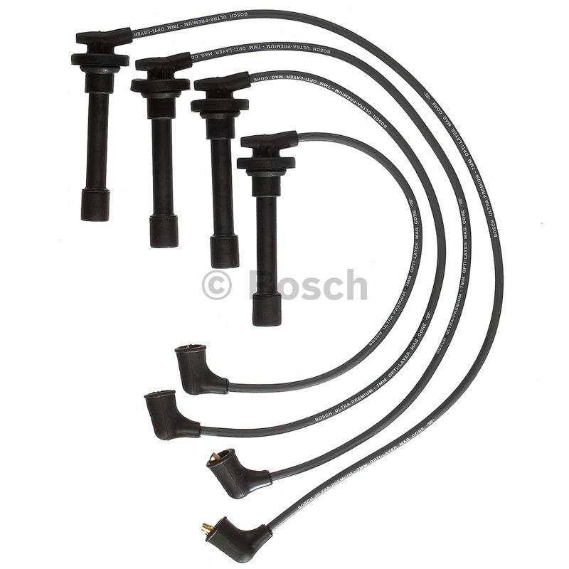 1995 Honda Civic del Sol Spark Plug Wire Set Bosch 09825 image 1 of 1