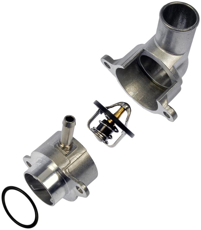 1999 Daewoo Lanos Engine Coolant Thermostat Housing Assembly Dorman 902109 image 2 of 3