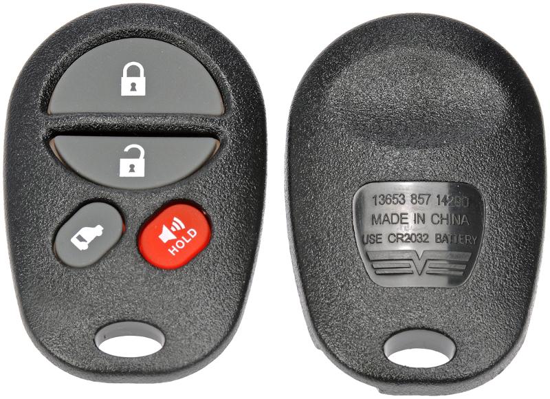 2018 Toyota Sienna Keyless Remote Case Dorman 13653 image 2 of 3