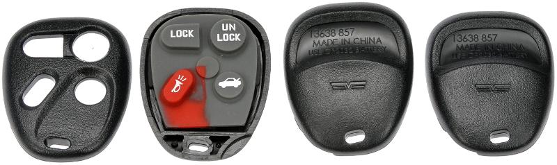 2001 Chevrolet Corvette Keyless Remote Case Dorman 13638 image 3 of 3