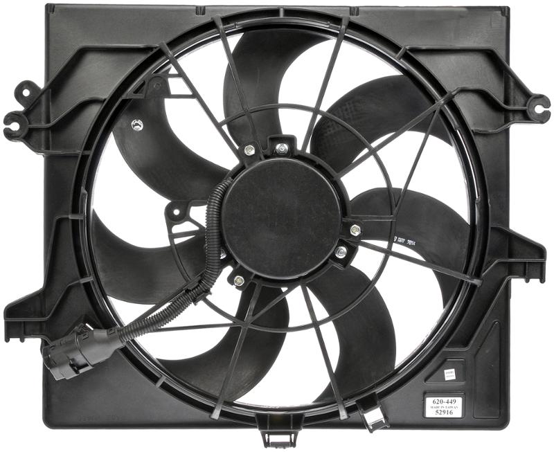 2015 Hyundai Veloster Engine Cooling Fan Assembly Dorman 620449 image 1 of 2
