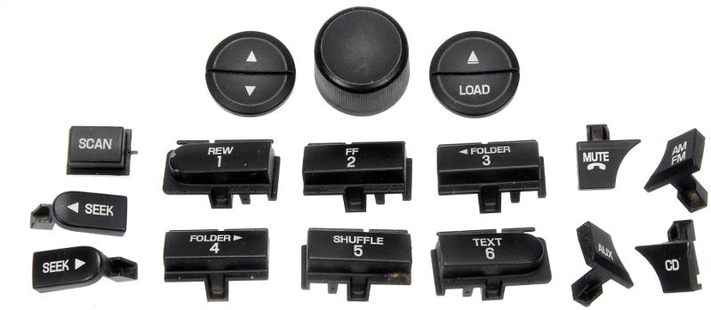 2005 Ford F-450 Super Duty Radio Knob Dorman 76823 image 2 of 3