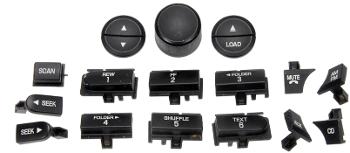 2005 Ford F-450 Super Duty Radio Knob Dorman 76823 image 2 of 3