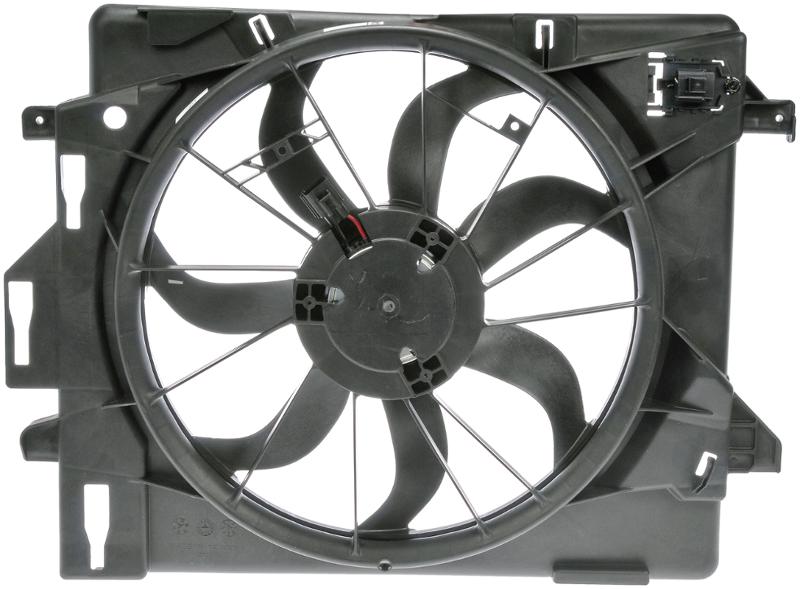 2010 Chrysler Town & Country Engine Cooling Fan Assembly Dorman 621028 image 2 of 2