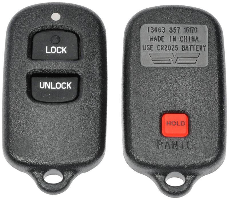 1995 Toyota Avalon Keyless Remote Case Dorman 13663 image 2 of 2