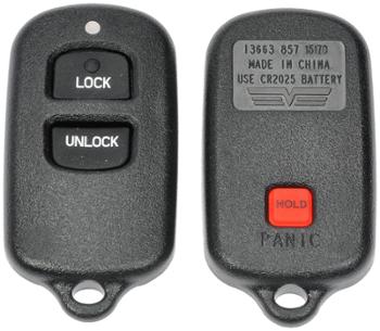 2004 Toyota Echo Keyless Remote Case Dorman 13663 image 2 of 2