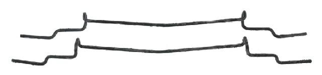 2000 Chevrolet C6500 Kodiak Disc Brake Anti-Rattle Clip Front Carlson H5400 image 1 of 1