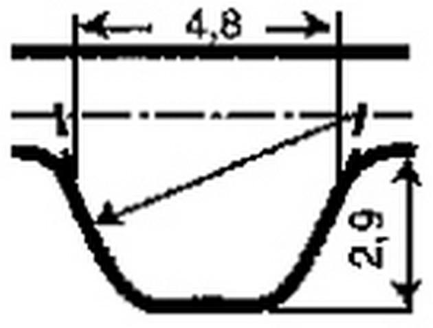 2000 Volkswagen Jetta Engine Timing Belt Continental TB296 image 1 of 1
