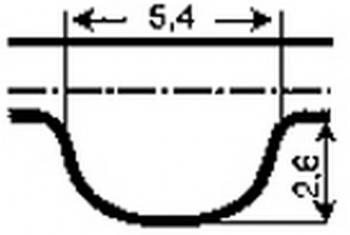 1999 Volkswagen Jetta Engine Timing Belt Continental TB321 image 1 of 1