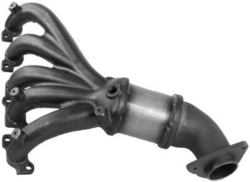 2006 Hummer H3 Exhaust Manifold with Integrated Catalytic Converter