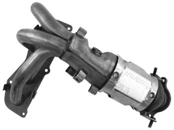 2009 Scion xB Exhaust Manifold with Integrated Catalytic Converter