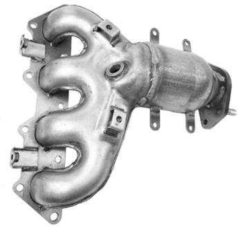 2003 Mitsubishi Lancer Exhaust Manifold with Integrated Catalytic Converter