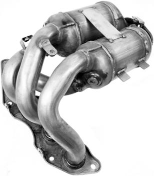 2009 Mitsubishi Galant Exhaust Manifold with Integrated Catalytic Converter Front Walker Exhaust 16417 image 1 of 1