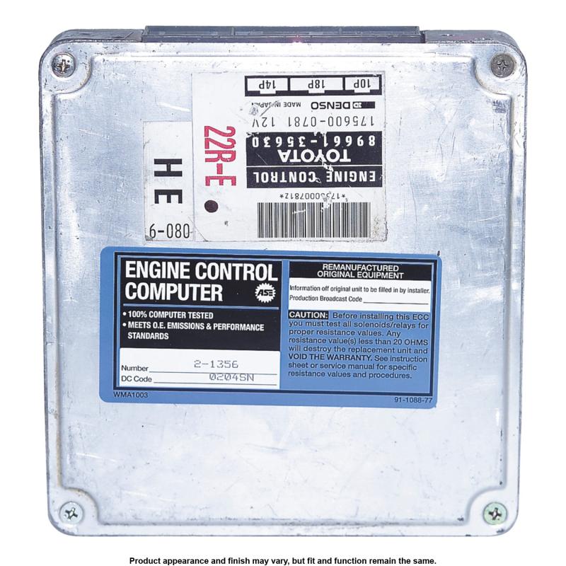 1992 Toyota Pickup Engine Control Module A1 Cardone 721356 image 3 of 4