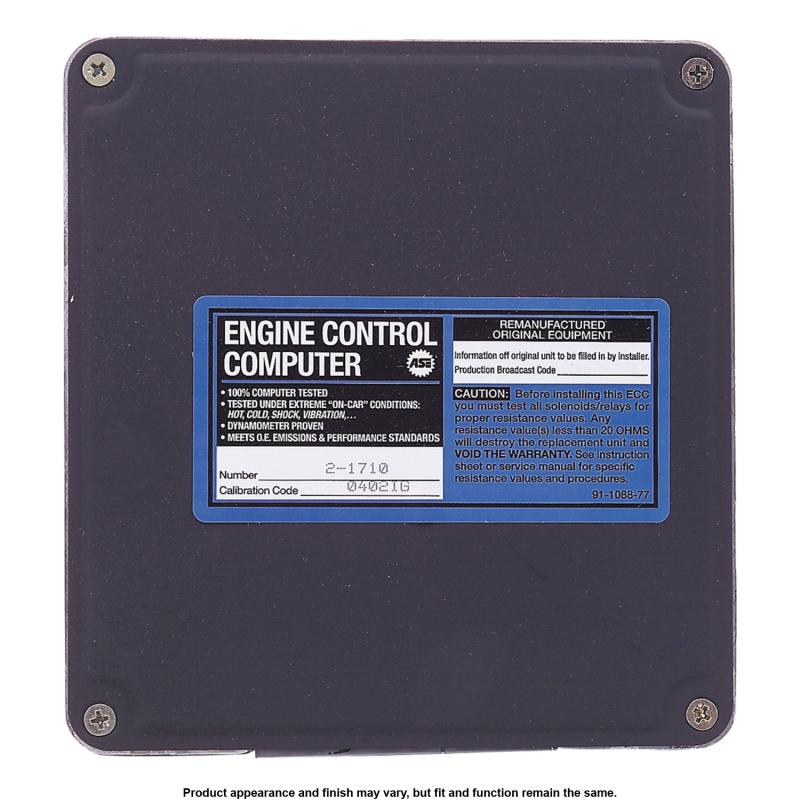1992 Geo Prizm Engine Control Module A1 Cardone 721710 image 3 of 3