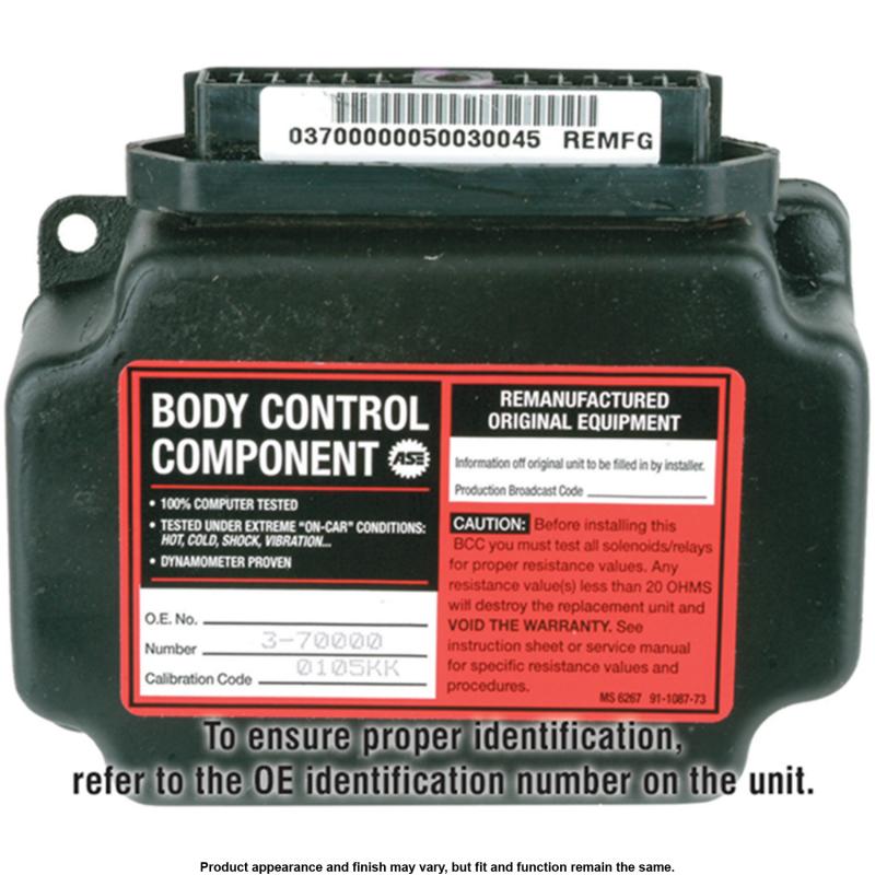 1988 Dodge Dynasty Body Control Module A1 Cardone 7317561 image 3 of 3