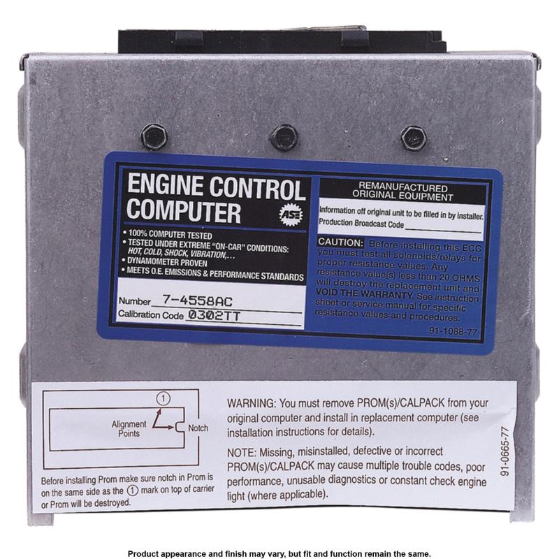 1992 Geo Storm Engine Control Module A1 Cardone 774558AC image 2 of 3
