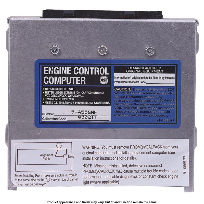 1992 Geo Storm Engine Control Module A1 Cardone 774558MF image 1 of 3